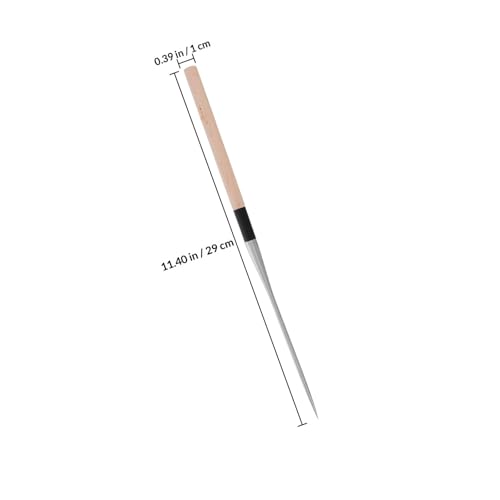 Palillos japoneses de acero inoxidable punta puntiaguda y madera noble pack de 2 3