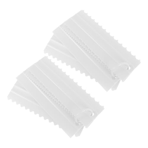 COLLBATH 2ensembles Grattoir à Gâteau Plastique Lisseur De Bord Set De Grattoirs De Décoration pour Glaçage Fondant Et Bords De Crème