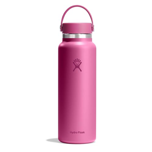 HYDRO FLASK - Wide Mouth Trinkflasche 1180ml (40 oz) - Isolierte Wasserflasche aus Edelstahl - Sportflasche mit auslaufsicherem Flex Cap-Deckel & Gurt - Thermoflasche Spülmaschinenfest - Reef HYDRO FLASK - Wide Mouth Trinkflasche 1180ml (40 oz) - Isolierte Wasserflasche aus Edelstahl - Sportflasche mit auslaufsicherem Flex Cap-Deckel & Gurt - Thermoflasche Spülmaschinenfest - Reef