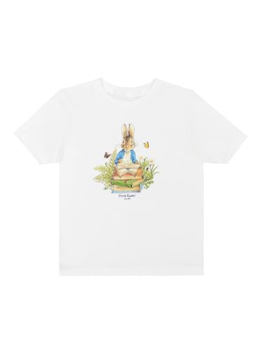 Peter Rabbit Book Stack Kids' T-Shirt 2 Yr White