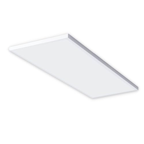CLAR - Plafon LED techo Rectangular 90x30, Panel LED Superficie, Panel LED para Cocina, Plafon Rectangular LED de techo, 36W 6000ºK (Pack 1)