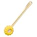 TOPPERFUN Spazzola Schiena Doccia Manico Silicone Spugna Doccia Esfoliante Spazzola Bagno Gialla Per Quotidiano immagine