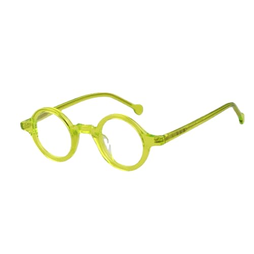 Image of Hand Made Small Vintage Round Eyeglass Frames Full Rim Acetate Glasses B002