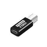 CashMuch Typ-C auf Midi-Adapter für elektronische Trommel und Klavier, kompaktes Verbindungswerkzeug aus Aluminiumlegierung (schwarz)