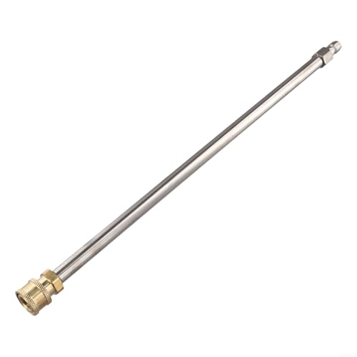 Stainless Steel Pressure Washer Extension Wand 40cm High Pressure Spray Lance 4000 PSI Compatible with Various Accessories for Driveways Patios Walls Cars Cleaning