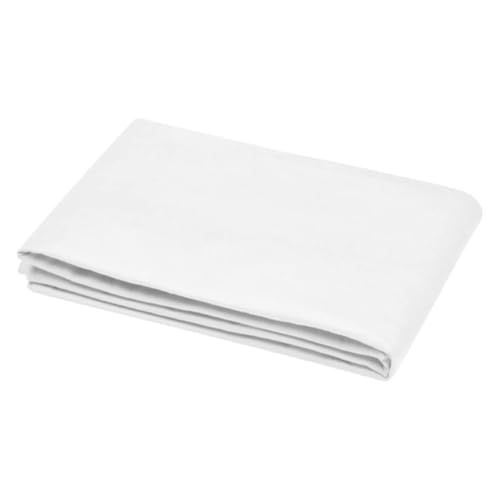 Stof Bettbezug – Größe 140 x 200 cm – 100% Baumwolle Öko-Tex – Farbe Weiß – Modell Eden – Bettwäsche für Zuhause, weich und bequem,...