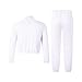 Boys Half Zip Shirt 2 Piece Kids Sweatsuit Fashion Kids Pullover Mock Neck Sweatshirt And Sweatpants Joggers Winter Spring Clean Girl Aesthetic Clothes With Bows White 11-12 Years