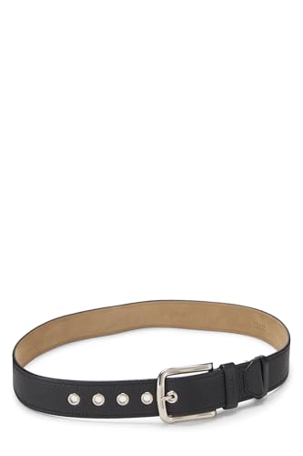 Pre-loved Black Leather Belt, Black2