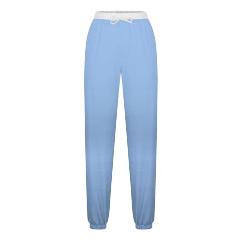 Womens Casual Athletic Cotton Long Sweatpants,Teen Girl Solid Color Cute Hiking Long Pants,Fall Trendy Clothes