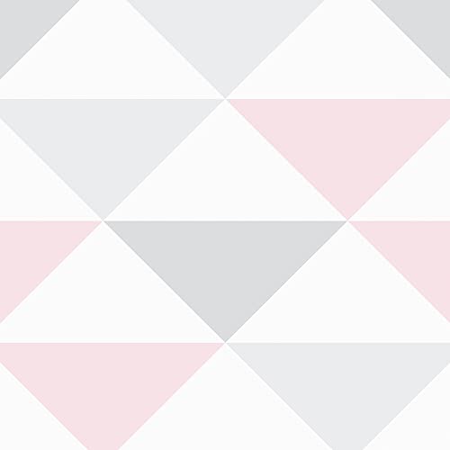 Papel De Parede Adesivo Infantil Triângulos Doce Sonho