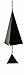 North Country Wind Bells Nantucket Bell Windcatcher with Black Triangle