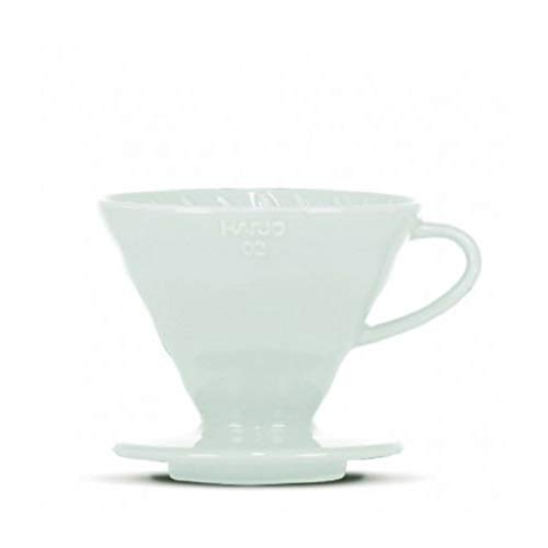 HARIO V60 - Filtro de café (porcelana, tamaño 02), color azul claro