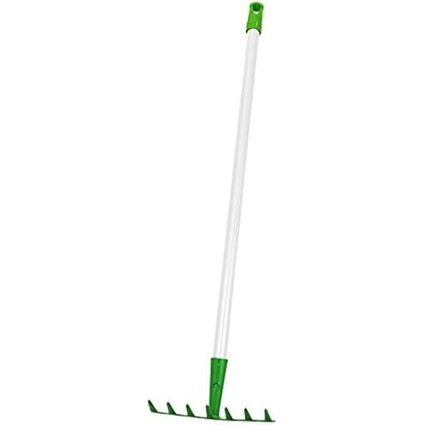 Emsco Group 1245M-1 Little Diggers Metal Kids Garden Tool Bow Rake, Green Cover