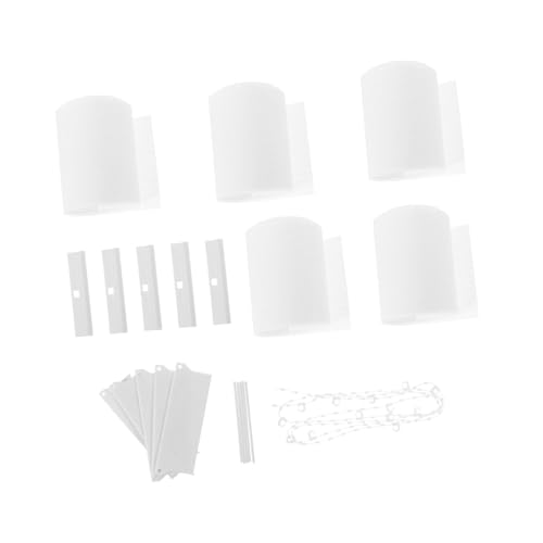 RORPOIR 1set Height Adjustable Polyester Vertical Blinds with Blades for Easy Installation Versatile Replacement