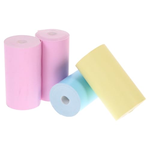 GRIRIW Thermal Papers Roll 4pcs Self-adhesive Printing Paper for Printer Long-lasting Use