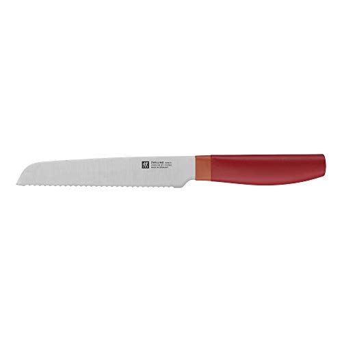 Image of ZWILLING Now S 5-inch Serrated Utility Knife - Granada Orange