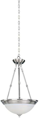 Maxim Essentials- 20 Inch 3 Light Invert Bowl Pendant in Style-Satin Nickel Finish