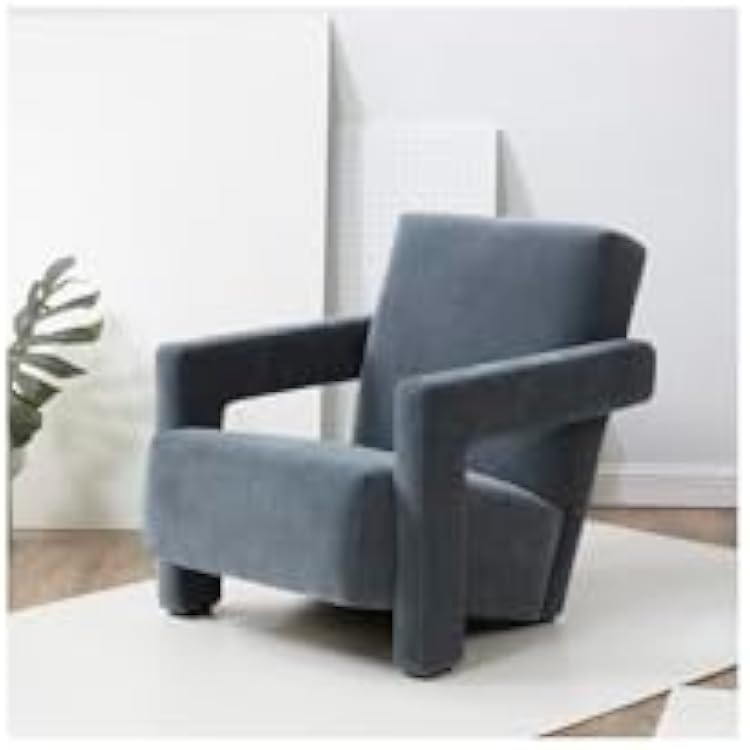 SAFAVIEH Couture Collection Taylor Modern Navy Velvet Upholstered Accent Chair (Fully Assembled)
