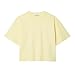 Lacoste Women's Crew Neck Short Sleeve Relaxed Fit Graphic T-Shirt, Yellow, 8