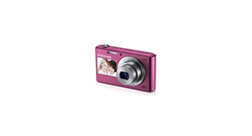 Image of Samsung DV150F 16.2MP Smart WiFi Digital Camera with 5X Optical Zoom and 2.7-inch Front and 1.5-inch Rear Dual LCD Screen (Pink), 4GB Card, Camera Case