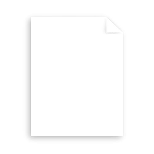 Neenah Coverstock, Bright White, 325 Sheets, 65 lb/176 gsm, 96 Brightness, 8.5" x 11" - MORE SHEETS! (91632), Ream image 1
