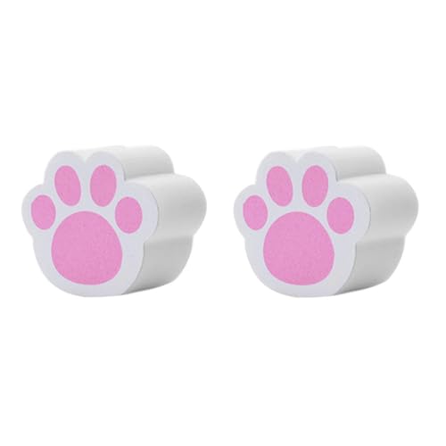 Mikikit Esponja de Limpieza para Vidrio 2 Piezas, Diseño Gato, Tamaño 4.5x4 Cm, Esponja Antiadherente para Cocina y Baño, Accesorios de Limpieza para Suciedad y Descalcificación
