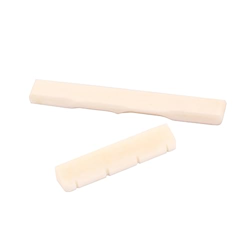 HEMOTON Ukulele Guitar Nut Saddle Set Dj102 Bridge Saddle Nut Guitar Accessory