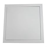 Inspektionstür aus Aluminiumlegierung, verzinkter Stahl mit Magnetschalter, mattweißes Zugangsplatte für Decken-, Wand-, Sanitär-Wartung, Push-to-Open-Design (300 x 300 mm)