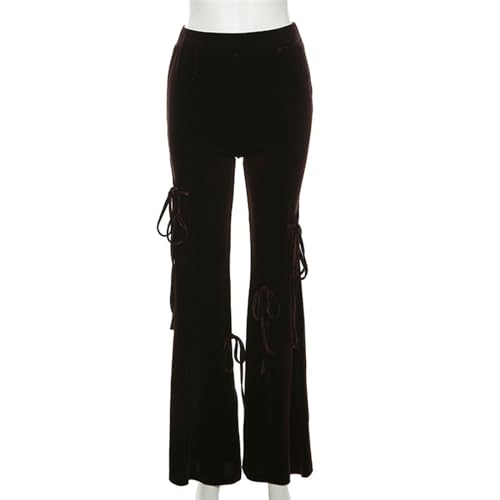 Pantalones casuales con correa para botas de mujer y chaleco de otoño 2