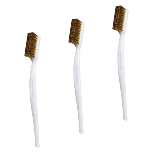 Hemobllo 3d Printer Nozzle Cleaning Brushes and Paint Stain Cleaning for Rust Removal 3pcs with Copper Wire and Comforta