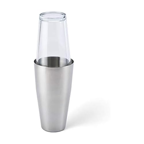 Houdini Boston Cocktail Shaker, 24 Ounce, Stainless Steel/Glass