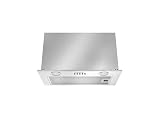 Candy CPY5MIXGG, Gruppo filtrante 52 cm, 3 livelli di potenza, 590 m3/h, Valvola antiretorno, Filtri in alluminio Antigasso e Filtri al carbonio inclusi, Illuminazione a LED, 70DB, Inox