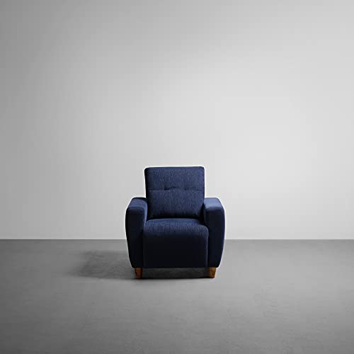 Image of Sleepyhead Yolo - 3+1+1 Seater Sofa Set (Fabric, Berry Blue)