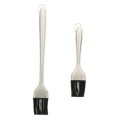 Alipis 2Pcs Basting Brush for Barbecue and Baking and Efficient Oil Brush for Meats Pastries Cakes for Indoor and Outdoor Cooking