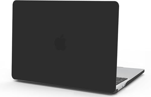 Image of Sounce Case for MacBook Air M2 A2681 13.6 inch M3 A3113 2024 2023 2022 Release Plastic Hard Shell for Apple MacBook Air m2 Cover Waterproof Protector Hard Case and Back Cover Matte Surface - Black