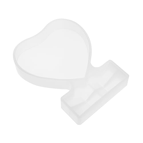 Housoutil 1pc Love Photo Frame Mold Mold Frame Shaped DIY Heart White