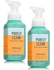 Bath and Body Works 2 Pack Foaming Hand Soap Peach Bellini. 8.75 Oz