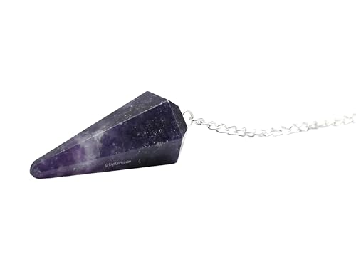Image of Lepidolite Pendulum Dowsing Tool - Natural Crystal Pendulum for Spiritual Guidance - Premium Dowser Pendulum for Accurate Divination and Energy Healing - Perfect for Energy Healing and Chakra Balancing - Handcrafted with Precision and Elegance
