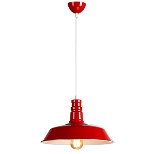 Lámpara de araña LED de estilo industrial con hierro forjado y pantalla de color E27