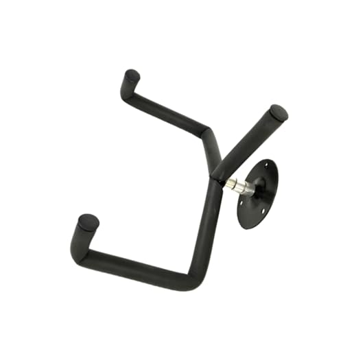 Milisten 1pc Guitar Inclined Wall Mount Hook Metal Display Rack for Acoustic Electric Guitars Black Bracket for Home Use
