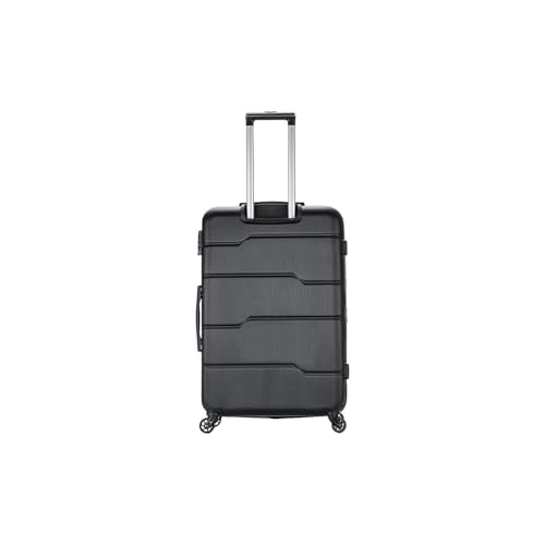 DUKAP RODEZ Plastic 4-Wheel Spinner Luggage, Black (DKROD00L-BLK)4