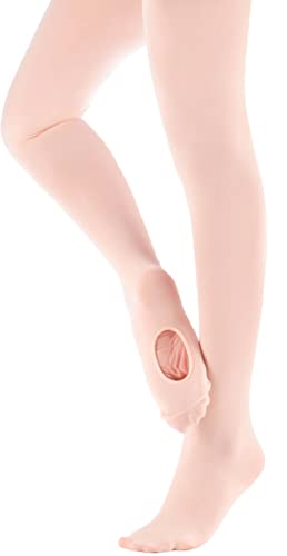 Image of MdnMd Girls' Women's Ballet Tights Ultra Soft Convertible Dance Leggings Transition Tights for Toddler Kids Adult