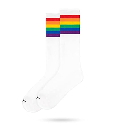 American Socks | Calcetines Rainbow Pride | Largos Hasta la Rodilla, Talla Única EU 36-46, Mezcla de Algodón Antibacteriana y Control de Olores, Veganos | Calcetines Unisex Fabricados en Barcelona | Ya disponible en tu tienda friki favorita! En mundofriki.es!