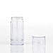 5 Packs Plastic Deodorant Containers,1 Oz /30ml Empty Clear Cylinder (Bottom Refilling & Twist Up) Refillable Deodorant Tube Bottles Stick Container for Lip balm,Lipstick