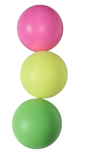 Bälle für Schläger Strand Set 3 Bälle Beach Tennis Schläger Strand Squash Bälle Ersatz 3 Stück für bunte Schläger Sommerersatz für Schläger Garten Padel Kinder Erwachsene