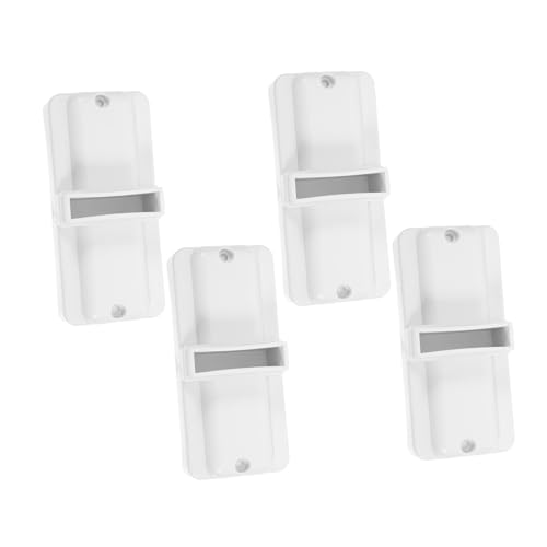 Kisangel Supporto Per Recinzione Bianca Base Per Recinzione Da Giardino 4 Pezzi Plastica Per Cortile Esterno, Patio e Prato, Installazione Semplice Compatibile Uso Residenziale e Commerciale