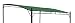 Produktbild DEGAMO Ersatz Dachplane für Anbaupavillon Mantova 300x250cm, wasserdicht dunkelgrün