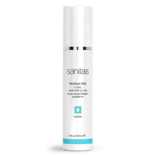 Sanitas Skincare Moisture Mist Moisture Infusing Spray Hyaluronic Acid Beta Glucan Hydrating Mist 3.4 Ounces