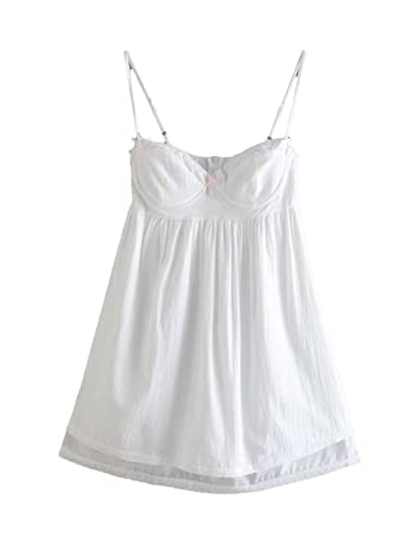 Robe d'été sans manches pour femme blanche en taille M idéale pour la plage