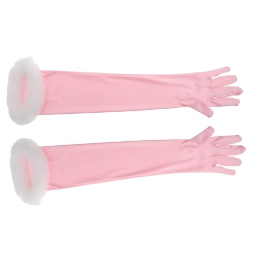 Costume pour femme long Beavorty avec bordure peluche de mariée pour les soirées et événements